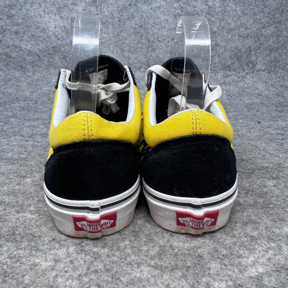 Vans Old Skool Charlie Brown Shoes Womens Sz 8 Yellow Sneaker Peanuts Good Grief - Picture 7 of 10